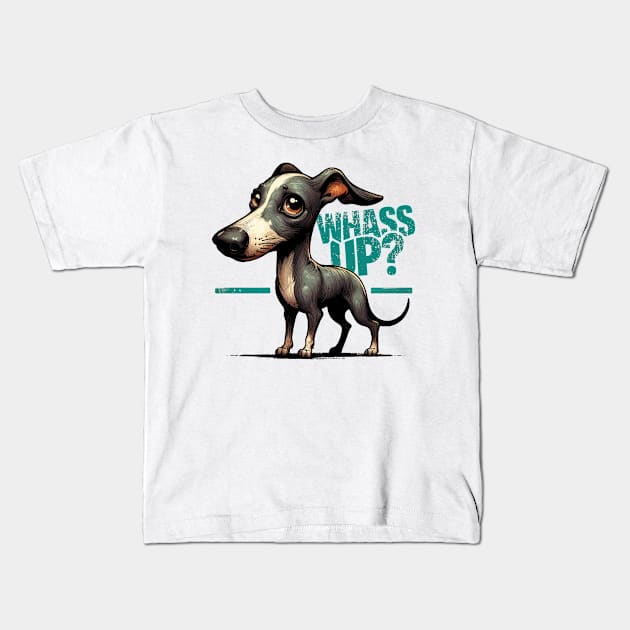 Whassapp Galgo Kids T-Shirt by aswIDN